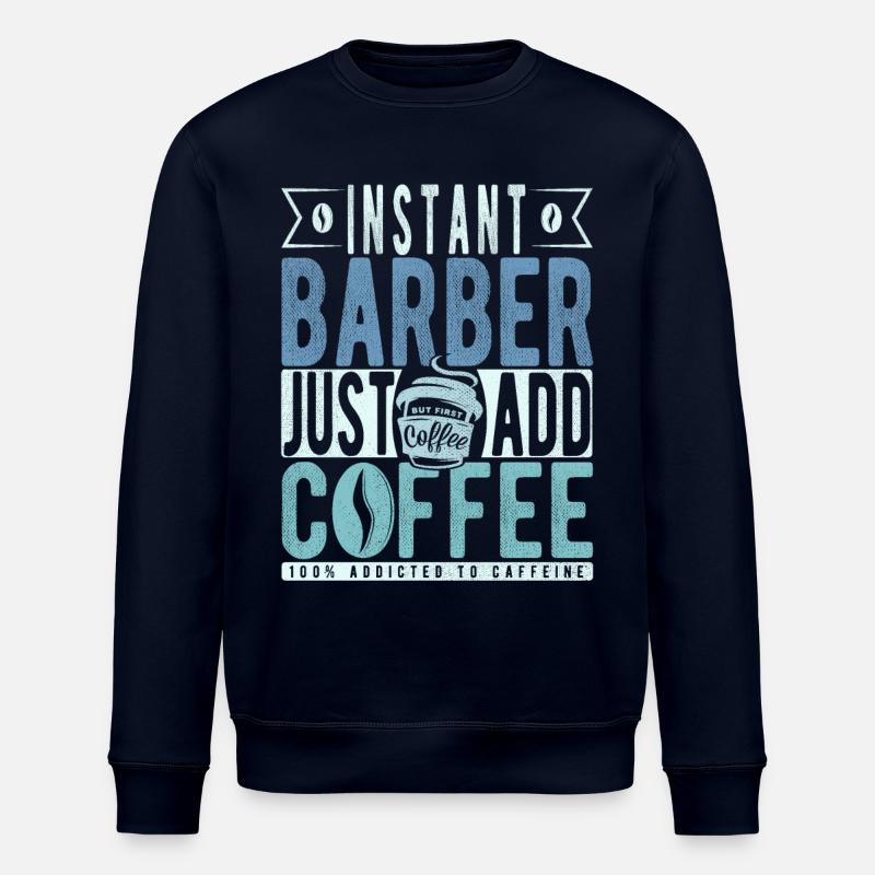Buchalter Kaffee Spruch - Stanley/Stella Unisex Bio-Sweatshirt ROLLER - Navy