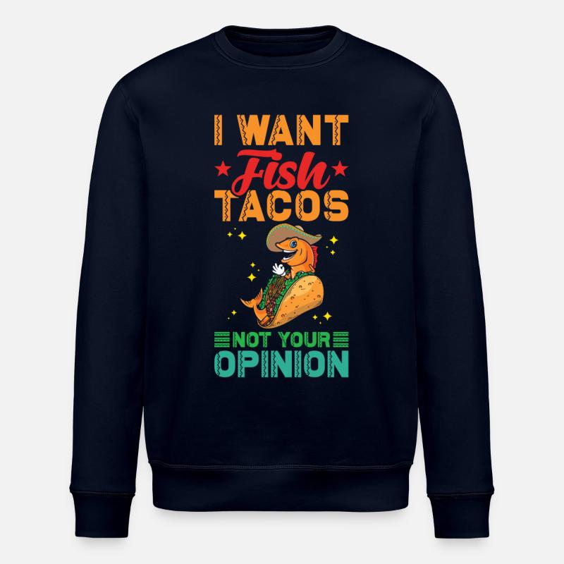 Tacos au poisson - Sweat bio ROLLER Stanley/Stella Unisexe - marine