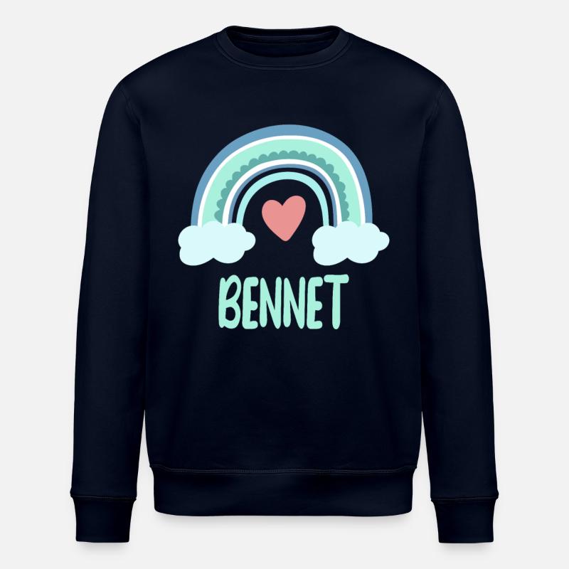 Bennet Nom Rainbow Baby - Sweat bio ROLLER Stanley/Stella Unisexe - marine