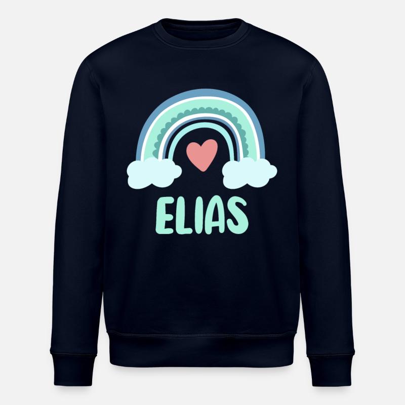 Nom d’Elijah Rainbow Baby - Sweat bio ROLLER Stanley/Stella Unisexe - marine
