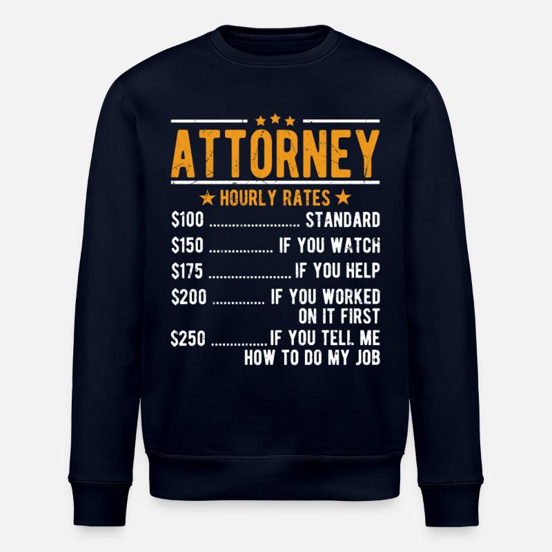 Avocat Salaire horaire - Sweat bio ROLLER Stanley/Stella Unisexe - marine
