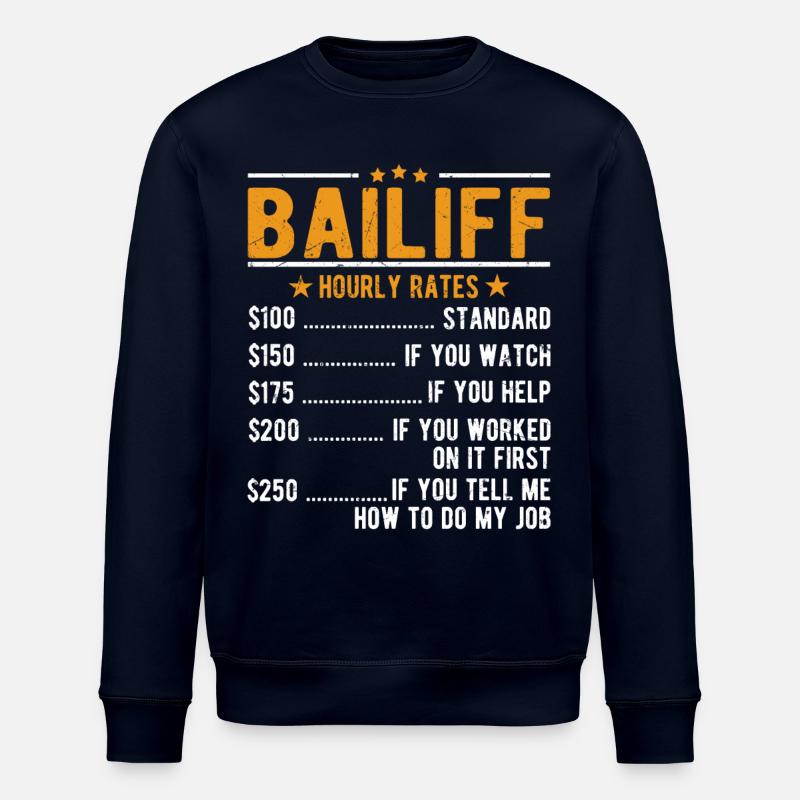 Huissier Salaire horaire - Sweat bio ROLLER Stanley/Stella Unisexe - marine