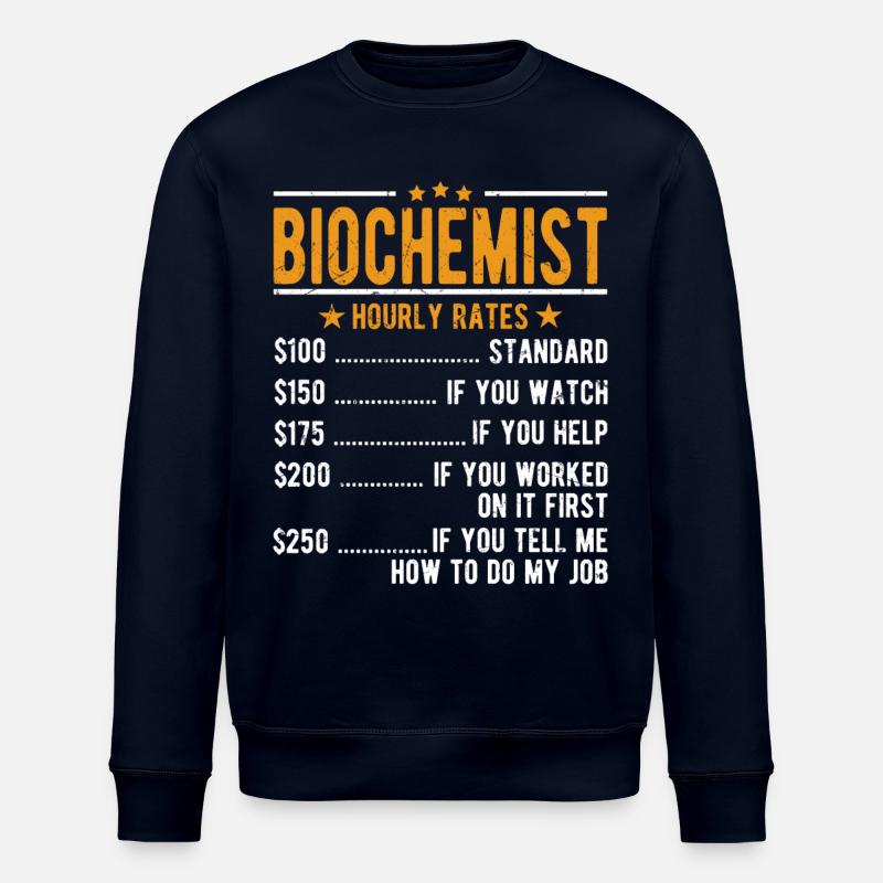 Biochimiste Salaire horaire - Sweat bio ROLLER Stanley/Stella Unisexe - marine