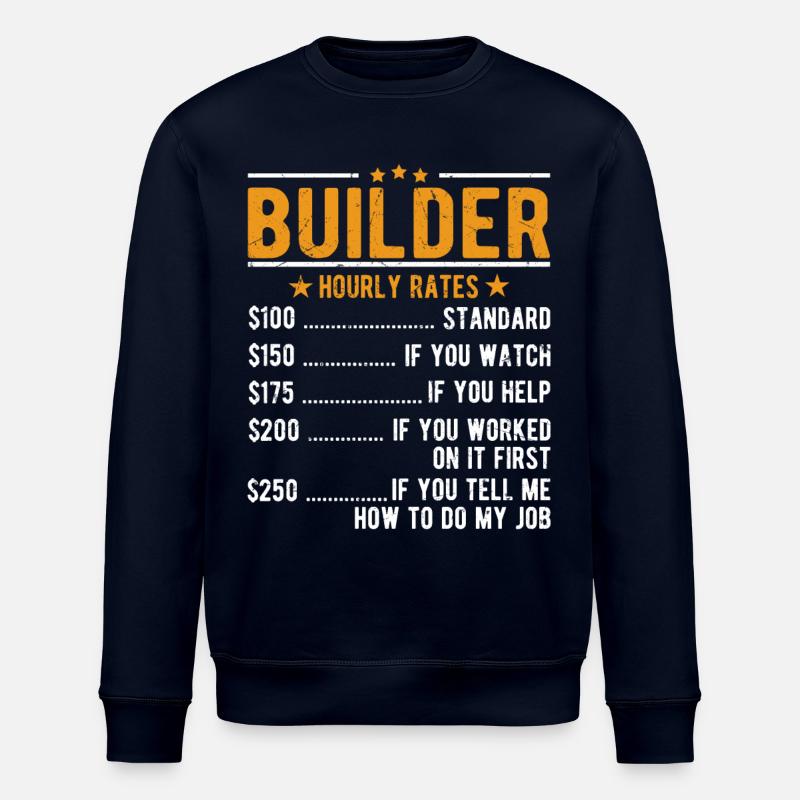 Bauherr Stundenlohn - Stanley/Stella Unisex Bio-Sweatshirt ROLLER - Navy