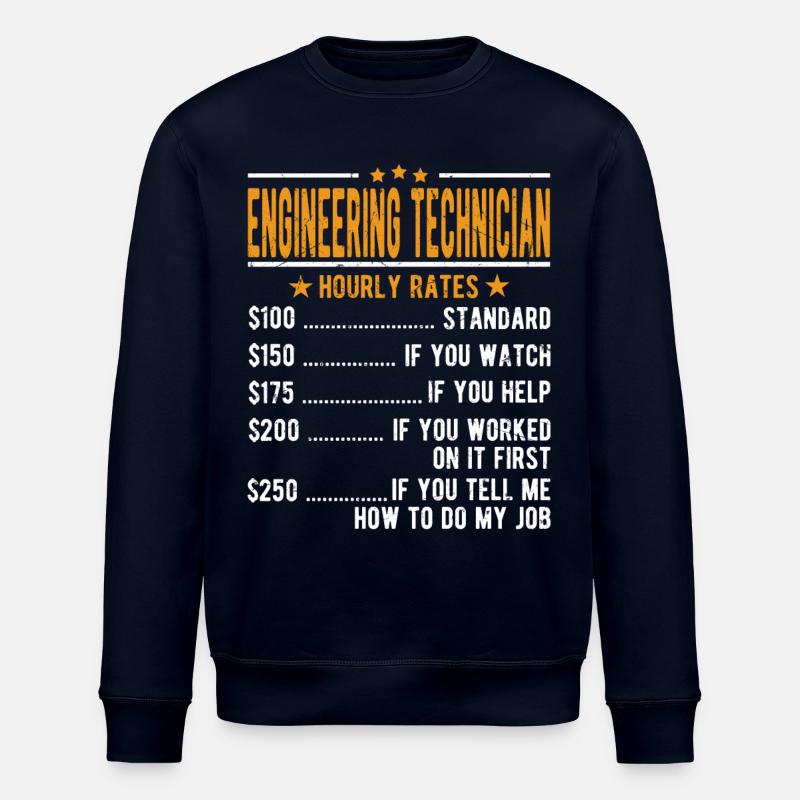 Engineering technician hourly wage - Stanley/Stella ROLLER Unisex Organic Sweatshirt - navy