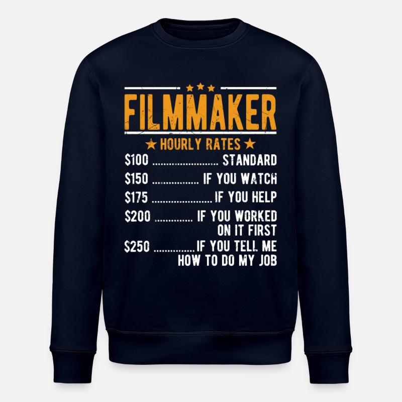 Cinéastes Salaire horaire - Sweat bio ROLLER Stanley/Stella Unisexe - marine