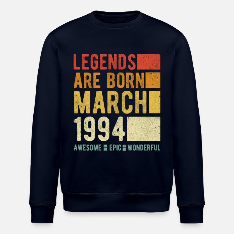 Anniversaire Mars 1994 - Sweat bio ROLLER Stanley/Stella Unisexe - marine