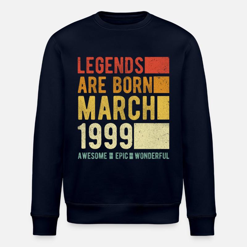 Anniversaire Mars 1999 - Sweat bio ROLLER Stanley/Stella Unisexe - marine