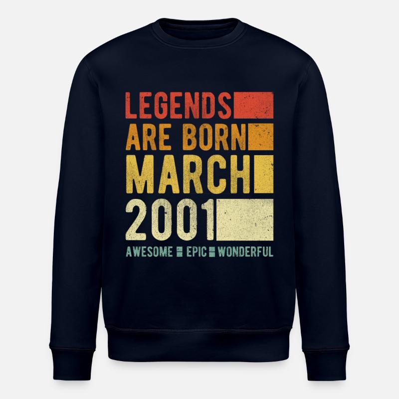 Anniversaire Mars 2001 - Sweat bio ROLLER Stanley/Stella Unisexe - marine