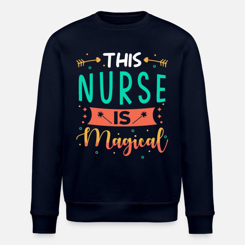 Krankenschwester Geschenk - Stanley/Stella Unisex Bio-Sweatshirt ROLLER - Navy