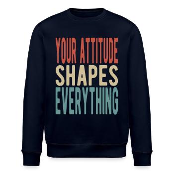 Votre attitude façonne tout - Sweat bio ROLLER Stanley/Stella Unisexe - marine - Devant - Nik (191cm)