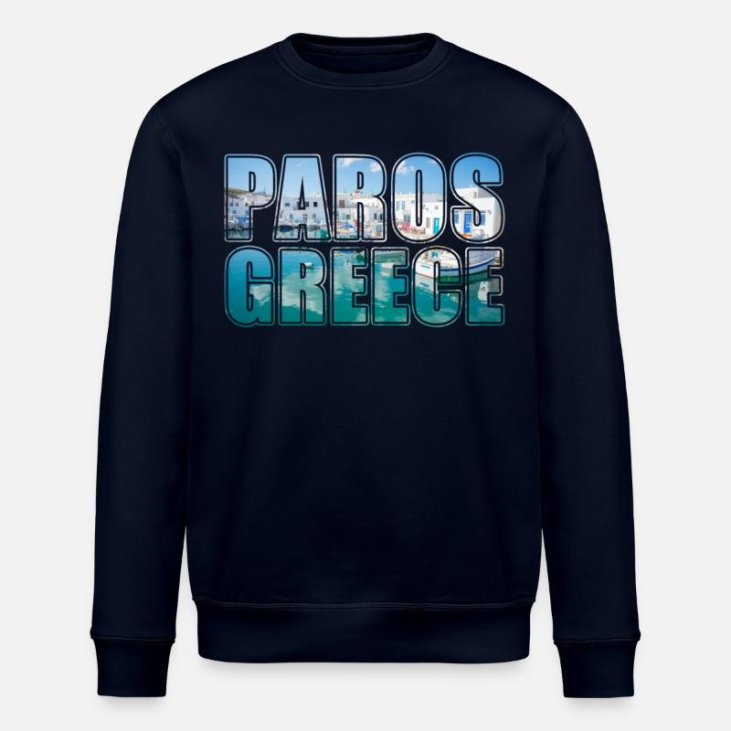 Paros Greece Souvenir - Stanley/Stella ROLLER Unisex Organic Sweatshirt - navy