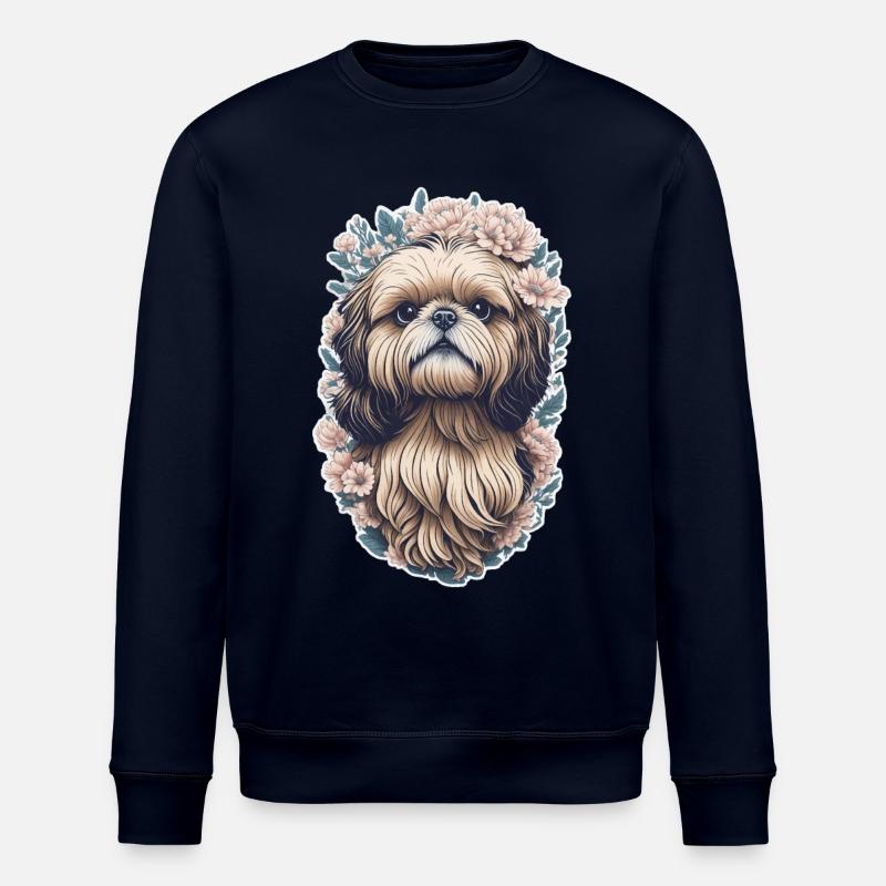 Shih Tzu Chien - Sweat bio ROLLER Stanley/Stella Unisexe - marine