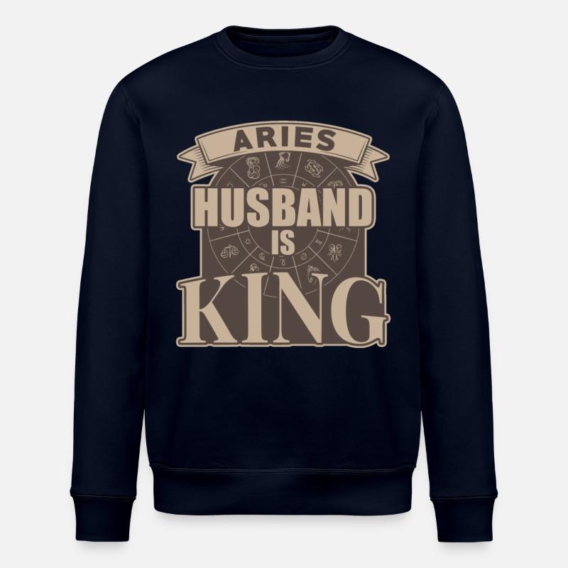 Widder Ehemann Ist König - Stanley/Stella Unisex Bio-Sweatshirt ROLLER - Navy