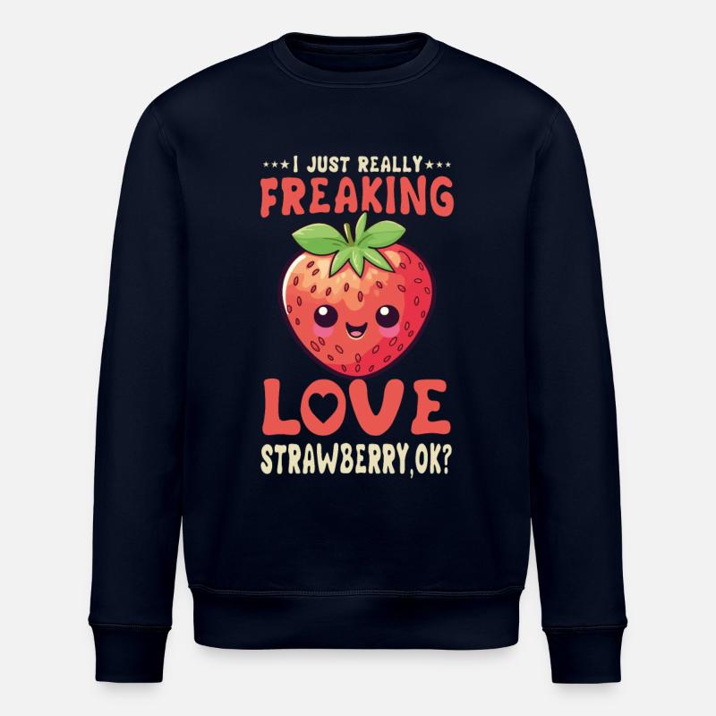 Fraise Kawaii - Sweat bio ROLLER Stanley/Stella Unisexe - marine