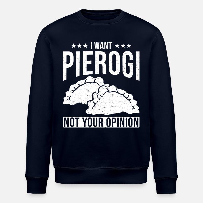 Pierogi dumplings - Stanley/Stella ROLLER Unisex Organic Sweatshirt - navy