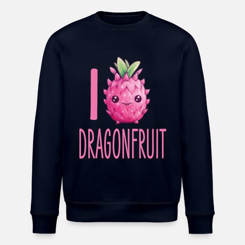 Dragonfruit Kawaii - Stanley/Stella ROLLER Unisex Organic Sweatshirt - navy