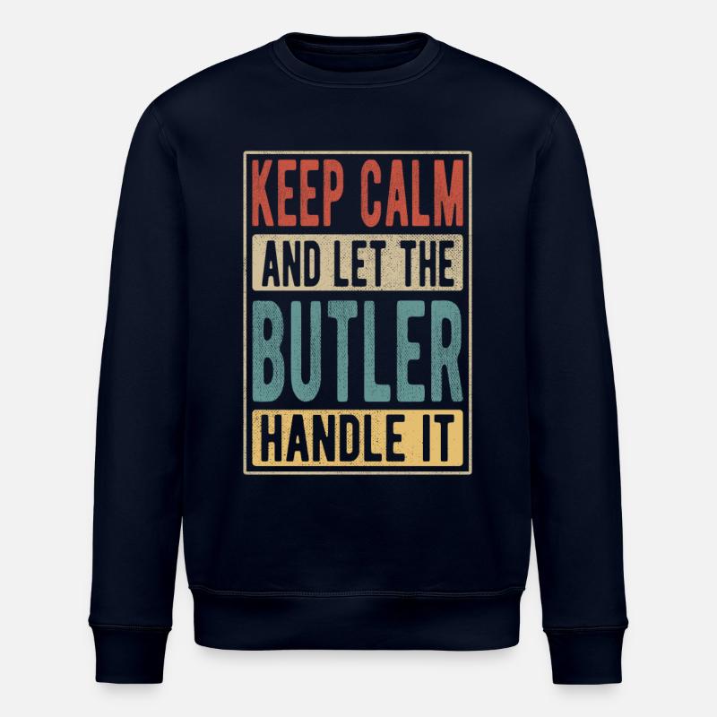 Diener Retro Geschenk - Stanley/Stella Unisex Bio-Sweatshirt ROLLER - Navy