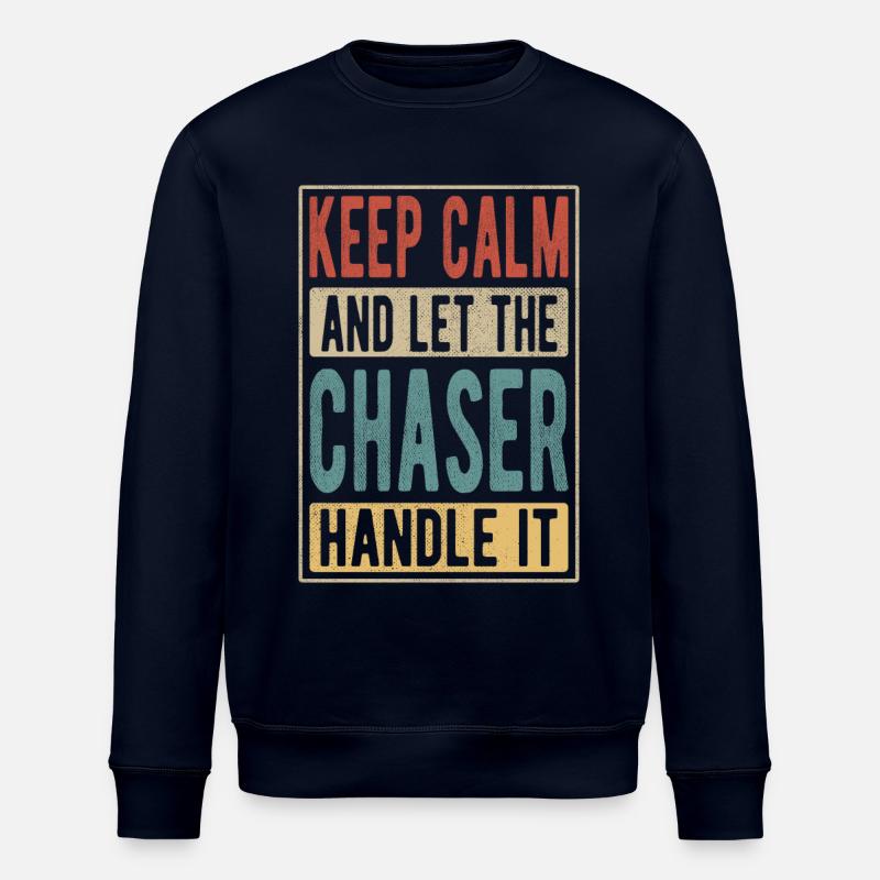 Chaser Retro Cadeau - Sweat bio ROLLER Stanley/Stella Unisexe - marine