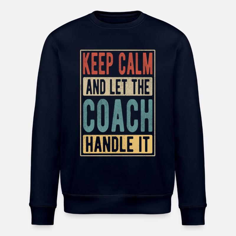 Coach Retro Geschenk - Stanley/Stella Unisex Bio-Sweatshirt ROLLER - Navy