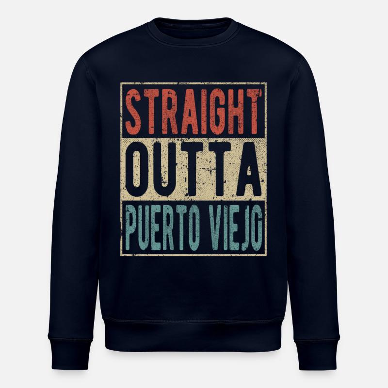Tout droit à Puerto Viejo - Sweat bio ROLLER Stanley/Stella Unisexe - marine