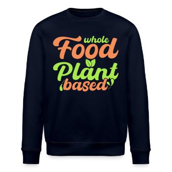 Whole foods plant-based, vegan - Stanley/Stella ROLLER Unisex Organic Sweatshirt - navy - Front - Nik (191cm)