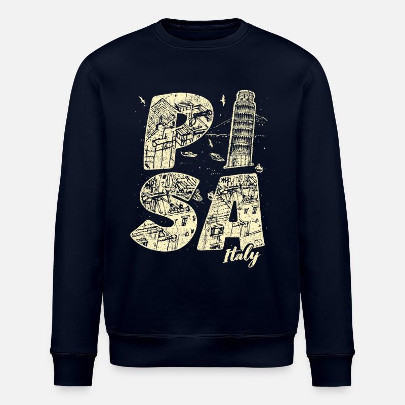 Pise Italie Vacances Souvenir - Sweat bio ROLLER Stanley/Stella Unisexe - marine