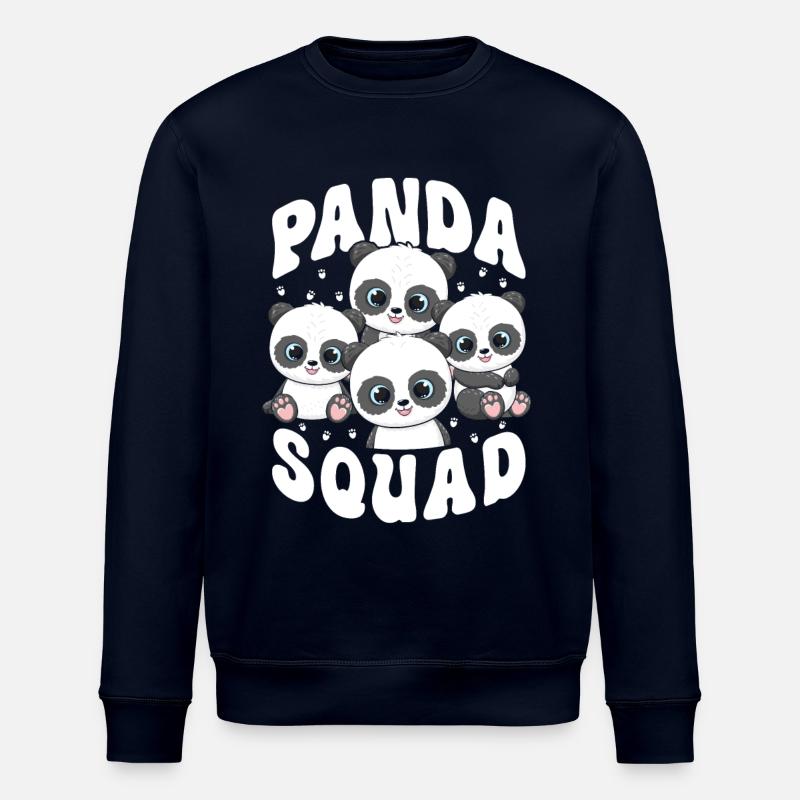 Panda Squad - Stanley/Stella ROLLER Unisex Organic Sweatshirt - navy