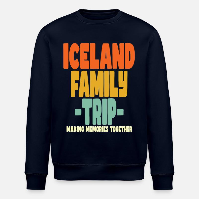 Vacances en famille en Islande - Sweat bio ROLLER Stanley/Stella Unisexe - marine