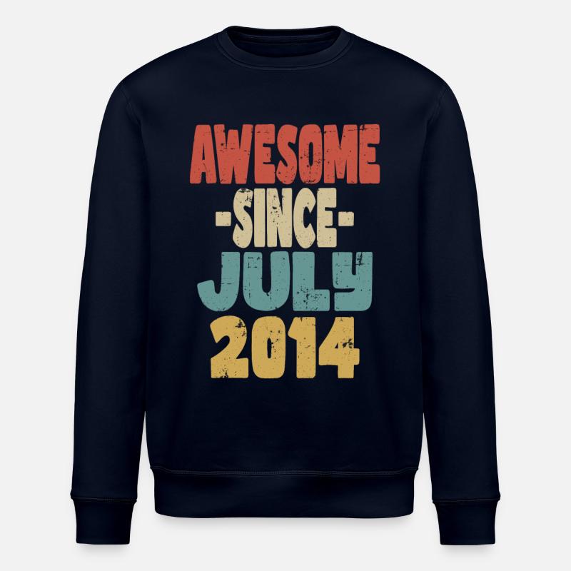 2014 Juillet Anniversaire Rétro - Sweat bio ROLLER Stanley/Stella Unisexe - marine