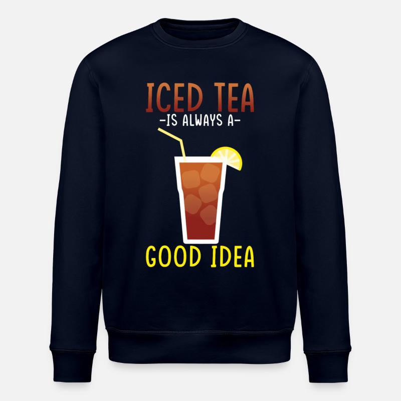 Eistee-getränkedesign Ruhe Bewahren Und Eistee - Stanley/Stella Unisex Bio-Sweatshirt ROLLER - Navy