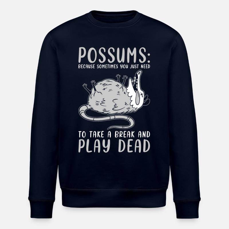 Opossum Dicton - Sweat bio ROLLER Stanley/Stella Unisexe - marine