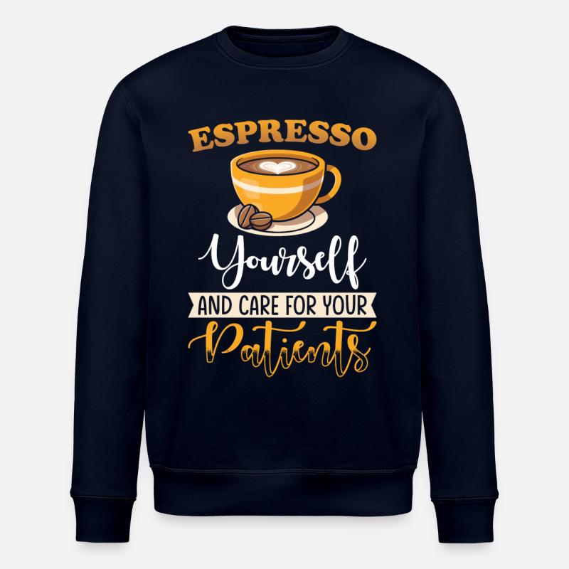 Infirmière Café Espresso Soins infirmiers - Sweat bio ROLLER Stanley/Stella Unisexe - marine