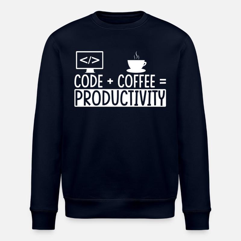 Coder Café Cadeau - Sweat bio ROLLER Stanley/Stella Unisexe - marine