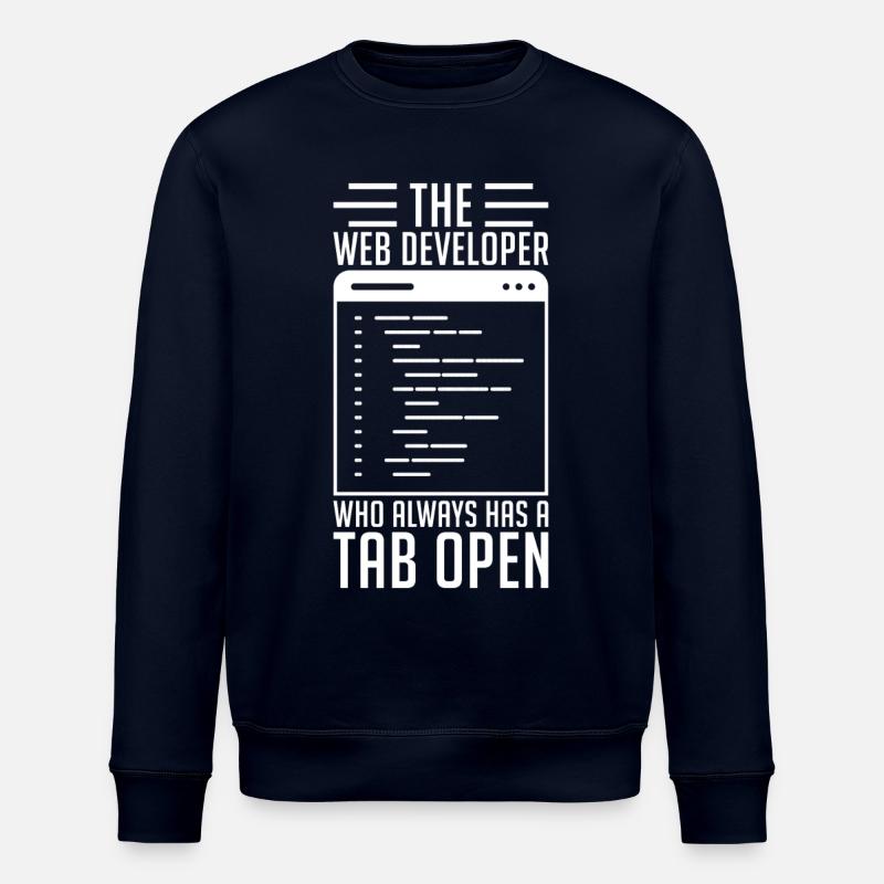 Web Entwickler Tab Immer Geöffnet - Stanley/Stella Unisex Bio-Sweatshirt ROLLER - Navy