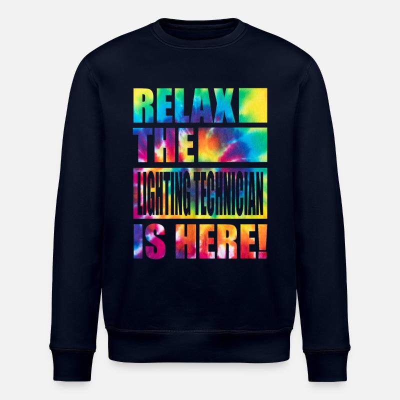 Lighting Technician Funny Saying - Stanley/Stella ROLLER Unisex Organic Sweatshirt - navy
