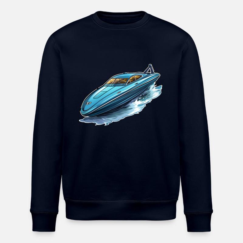 Motorboot Schnellboot - Stanley/Stella Unisex Bio-Sweatshirt ROLLER - Navy