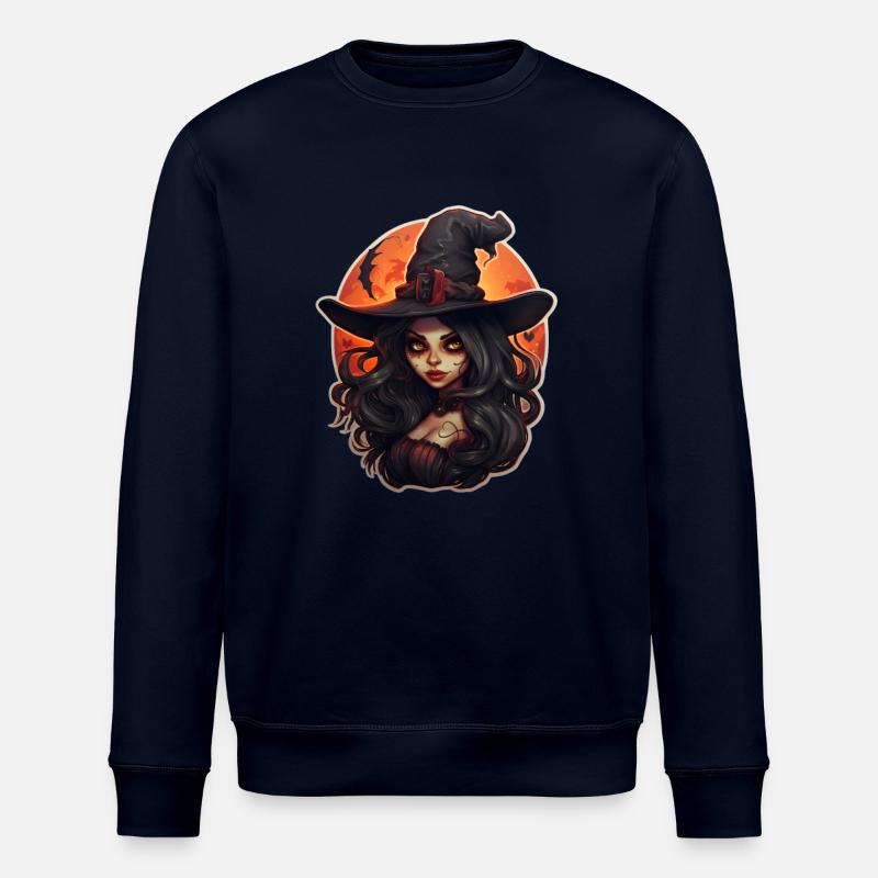 Witch Halloween - Stanley/Stella ROLLER Unisex Organic Sweatshirt - navy