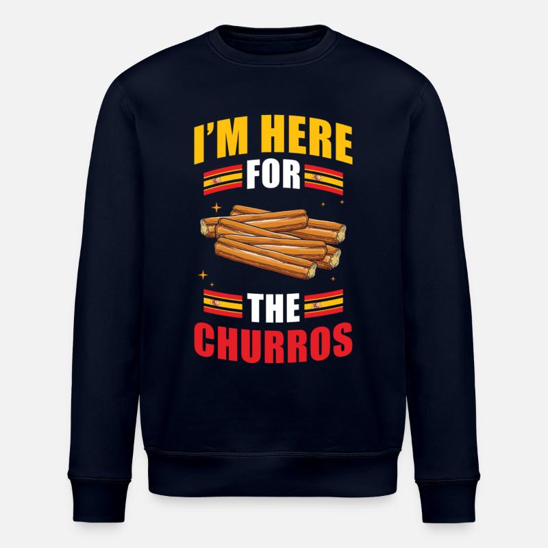 Churros Spanische Küche - Stanley/Stella Unisex Bio-Sweatshirt ROLLER - Navy