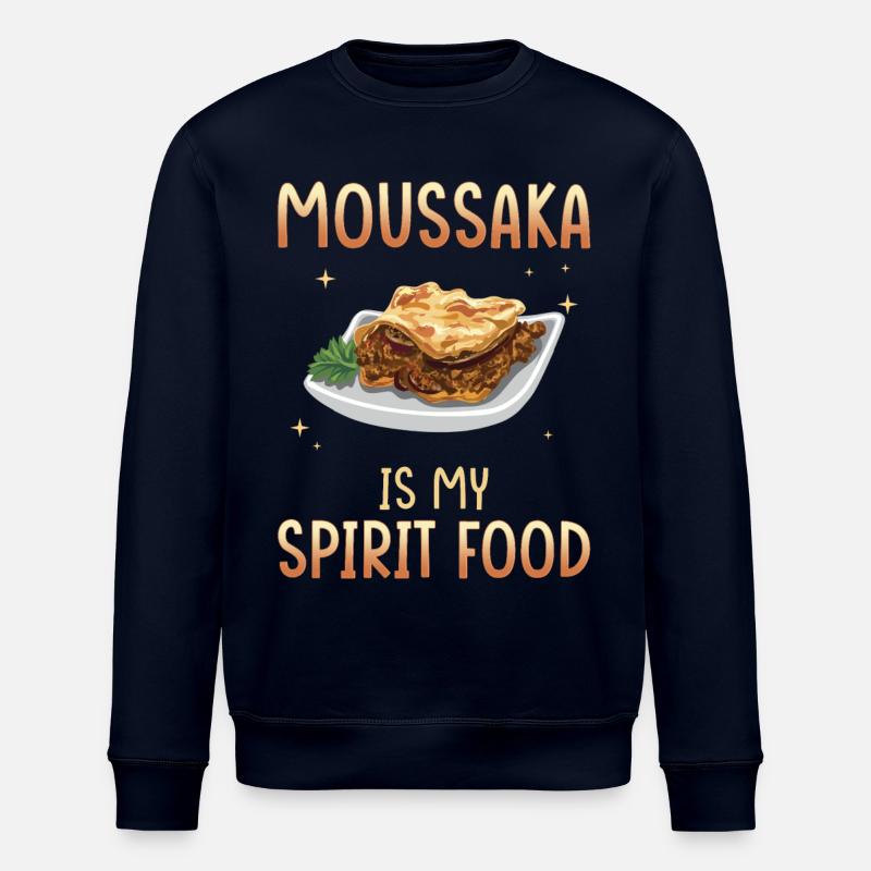 La moussaka est mon plat préféré - Sweat bio ROLLER Stanley/Stella Unisexe - marine