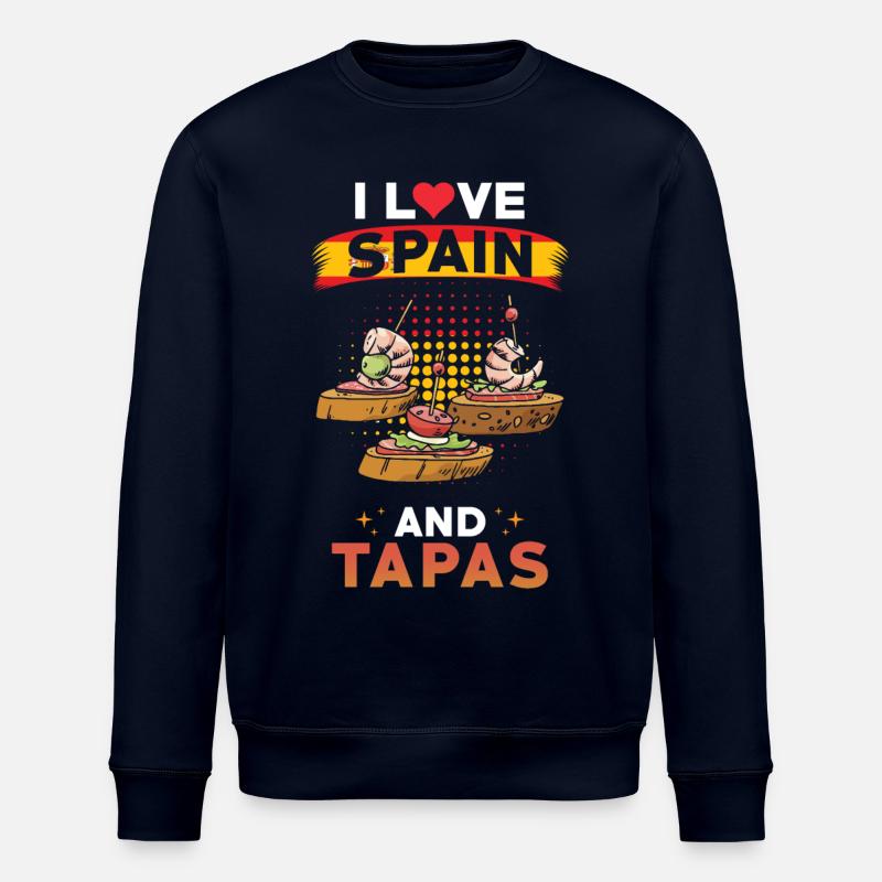 Tapas Spanien Spanische Küche - Stanley/Stella Unisex Bio-Sweatshirt ROLLER - Navy