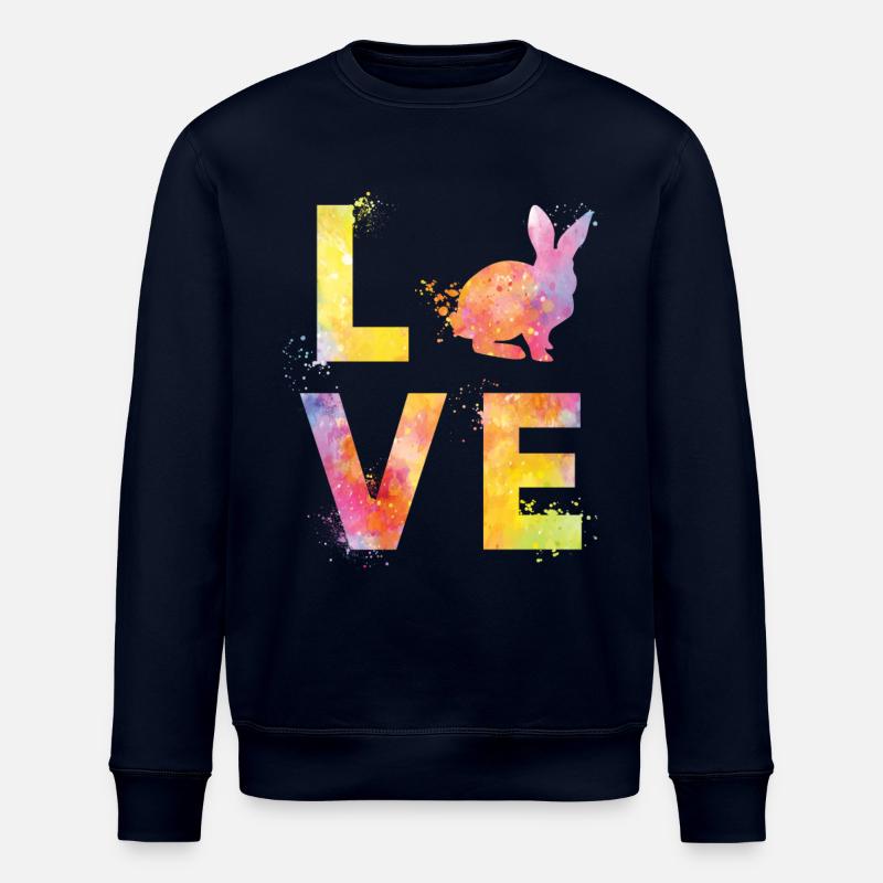 Hasen liebe - Stanley/Stella Unisex Bio-Sweatshirt ROLLER - Navy