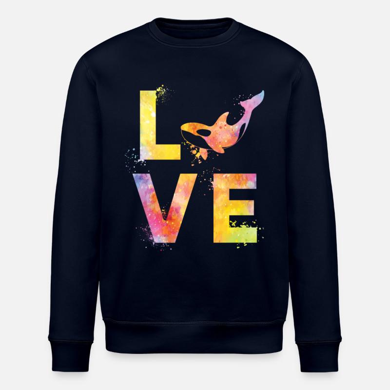 Orca liebe - Stanley/Stella Unisex Bio-Sweatshirt ROLLER - Navy