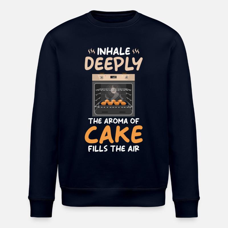 Kuchen Backen Bäcker Bäckerei - Stanley/Stella Unisex Bio-Sweatshirt ROLLER - Navy