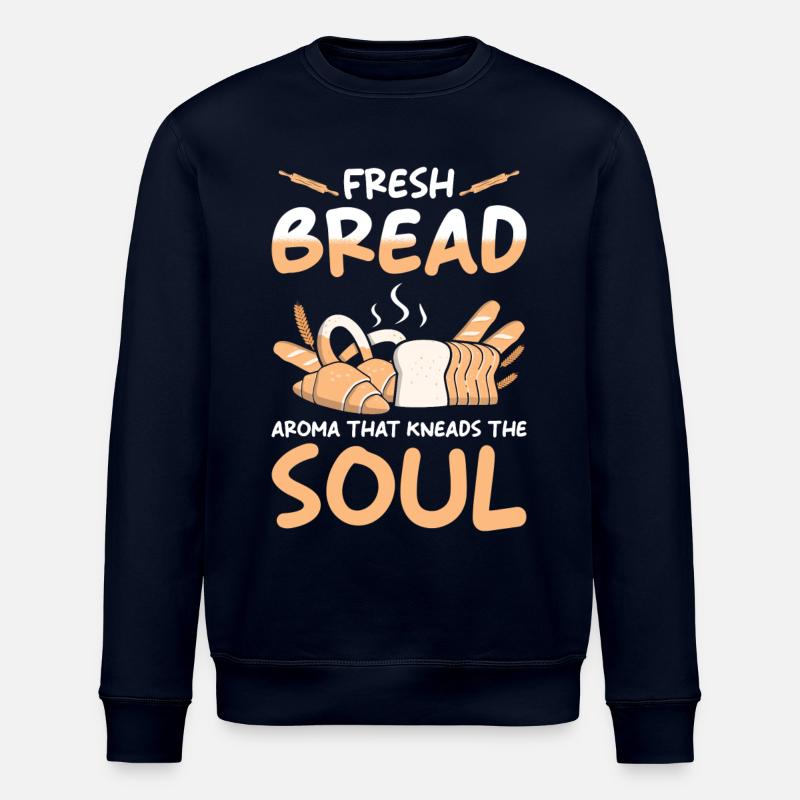 Bread Baker Baking - Stanley/Stella ROLLER Unisex Organic Sweatshirt - navy