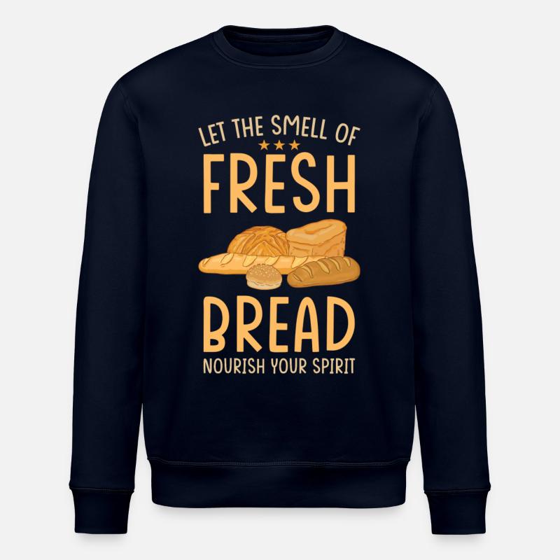 Bread Baker Baking - Stanley/Stella ROLLER Unisex Organic Sweatshirt - navy