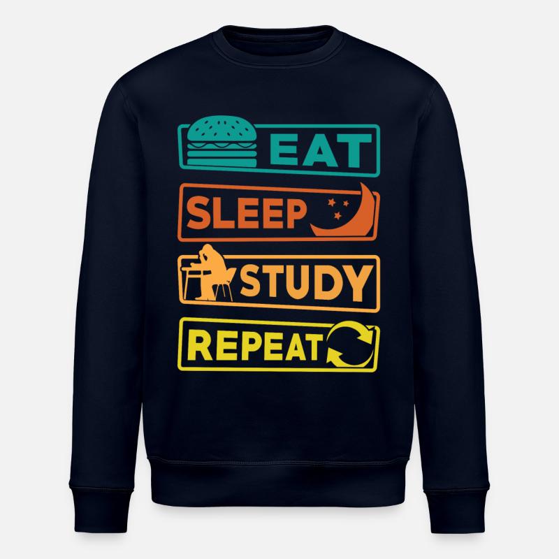 Student Study Learning Exam - Stanley/Stella ROLLER Unisex Organic Sweatshirt - navy