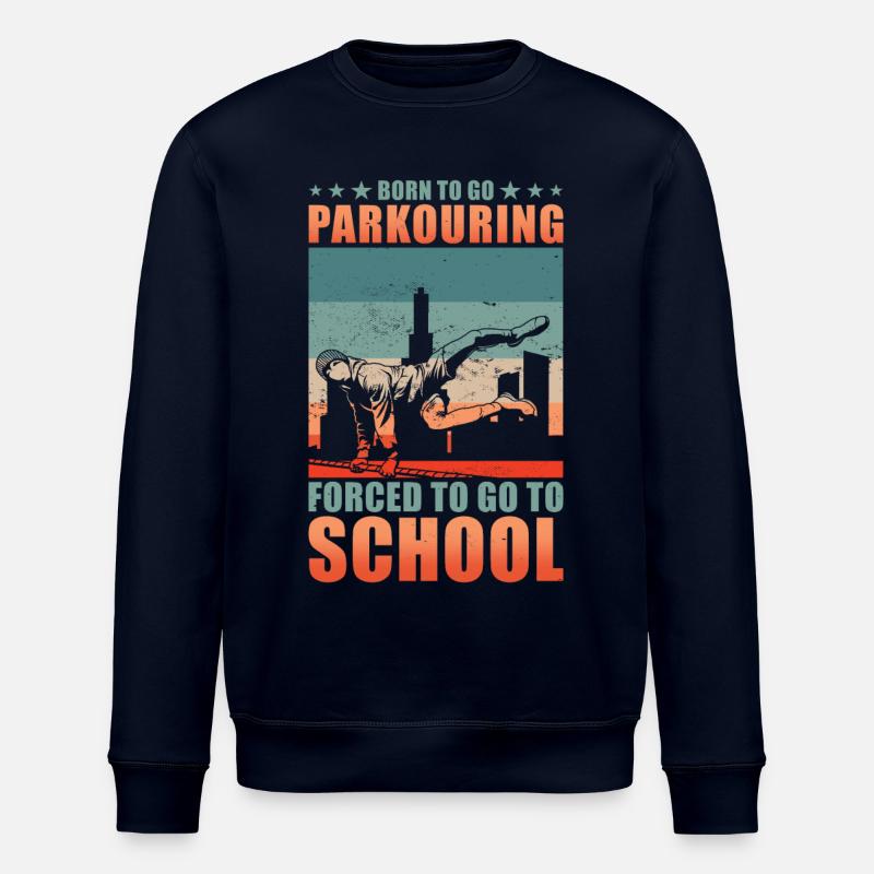 Parkour Geschenk Junge - Stanley/Stella Unisex Bio-Sweatshirt ROLLER - Navy