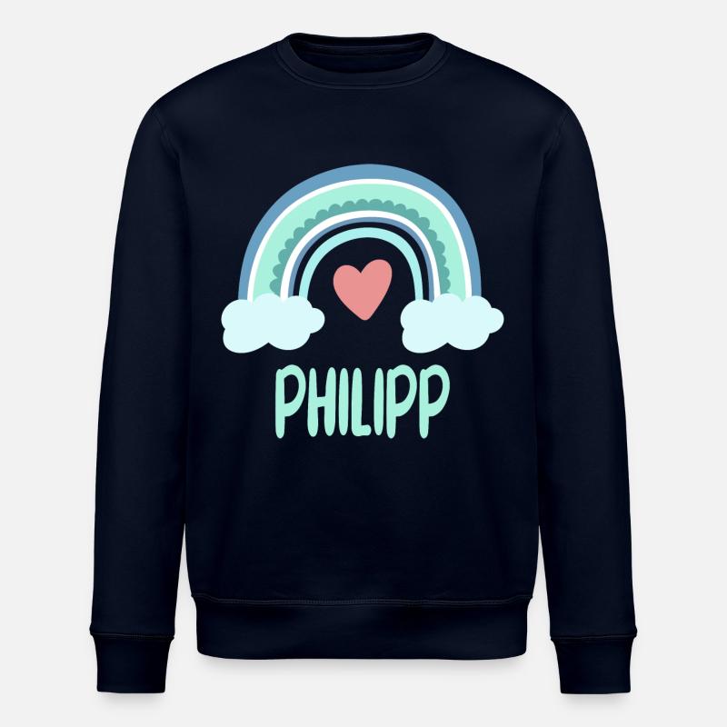 Phillip Nom Rainbow Baby - Sweat bio ROLLER Stanley/Stella Unisexe - marine