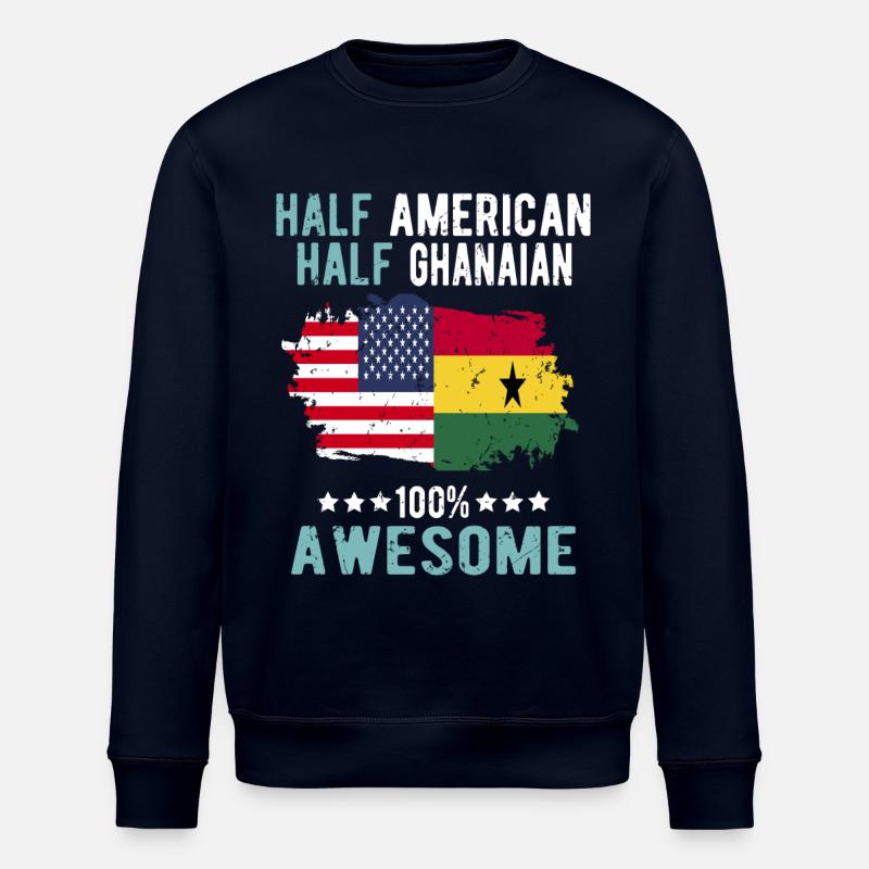 Mi-Américain, mi-Ghanéen - Sweat bio ROLLER Stanley/Stella Unisexe - marine